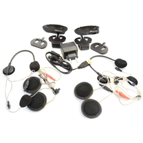 Комплект 2-ух мультимедийных гарнитур для мотошлема Midland BTX1 Twin фото 2