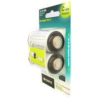 Аккумуляторы Sony AA (2100 мАч) + C-size Adaptor