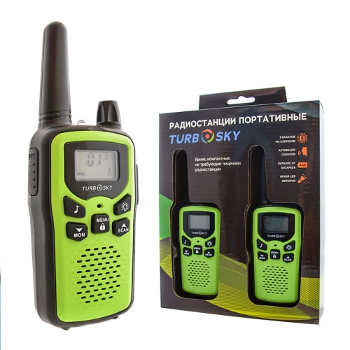 Комплект радиостанций из 2-х шт TurboSky T35 Green
