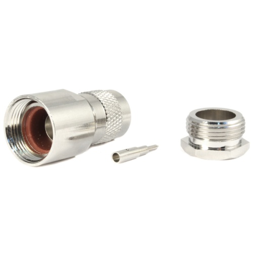 Разъём TNC-штекер на RG-213 прижимной (T-112B)