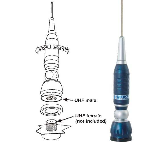 Автомобильная антенна Sirio Turbo 1000 PL
