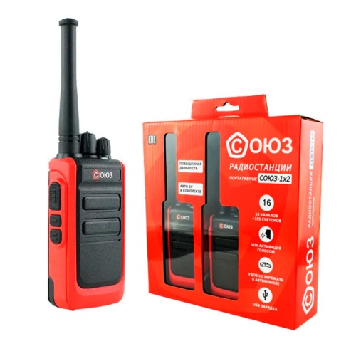 Комплект из 2-х красных радиостанций СОЮЗ-1 фото 3
