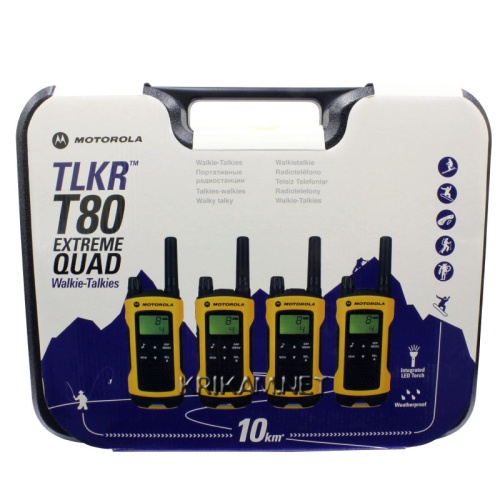 Комплект раций Motorola TLKR T80 Extreme Quad фото 2