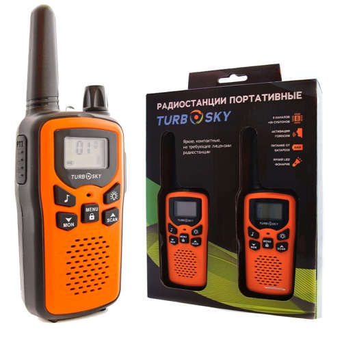 Комплект радиостанций из 2-х шт TurboSky T35 Orange