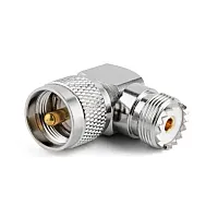 Переходник Терек PL-259 male - PL-259 female угловой