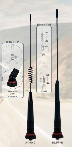 Автомобильная антенна Sirio Cellular 33S MAG на магнитном основании фото 2