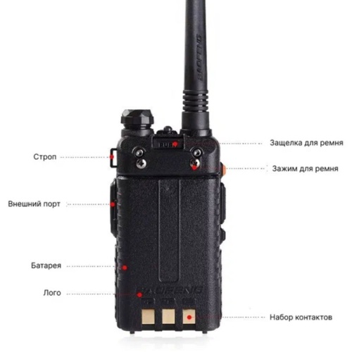 Портативная рация Baofeng UV-5R 5 Ватт фото 5