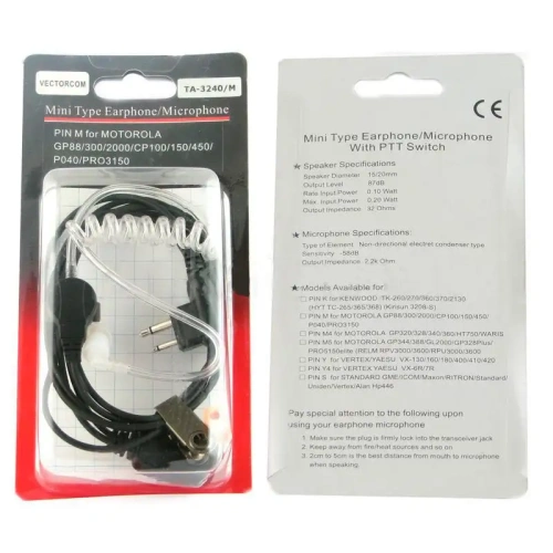 Гарнитура скрытого ношения Vectorcom TA-3240 (CP) фото 2