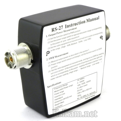 КСВ-метр Nissei RS-27 с измерителем мощности фото 2