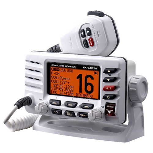 Стационарная морская радиостанция Standard Horizon GX1700E DCS+GPS (белая) фото 3