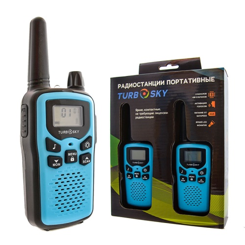 Комплект радиостанций из 2-х шт TurboSky T35 Blue
