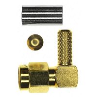Разъём SMA-штекер Gold угловой RG58
