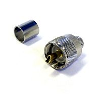 Разъем PL 259/9 обжимной под RG-213 (U-111B)