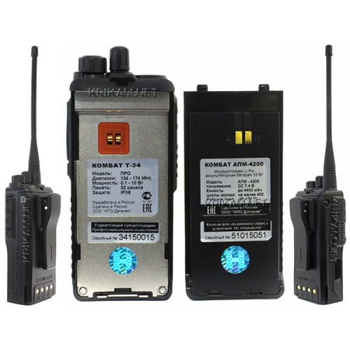 Портативная рация Комбат Т-34 Про фото 2