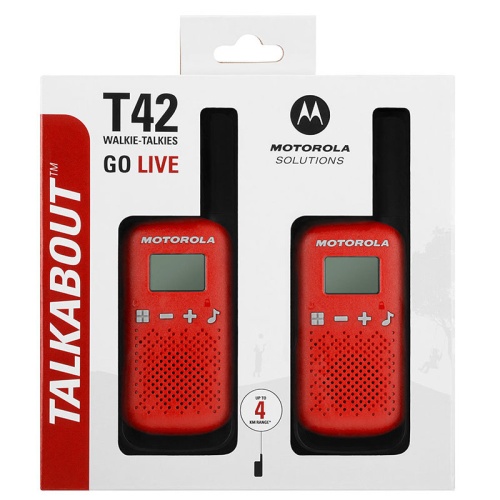 Комплект из двух  раций Motorola Talkabout T42 RED фото 3