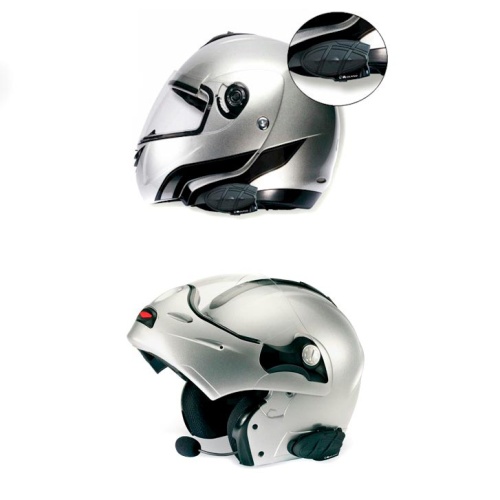 Мультимедийная двухсторонняя гарнитура для мотошлема Midland BT2 Twin Intercom